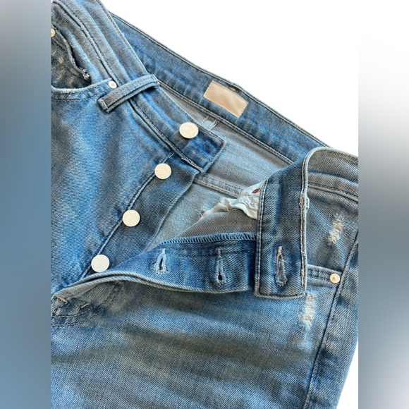 MOTHER The Enchanter High Rise Wide Leg Jeans Party of One Anthropologie Size 29 - Picture 11 of 14